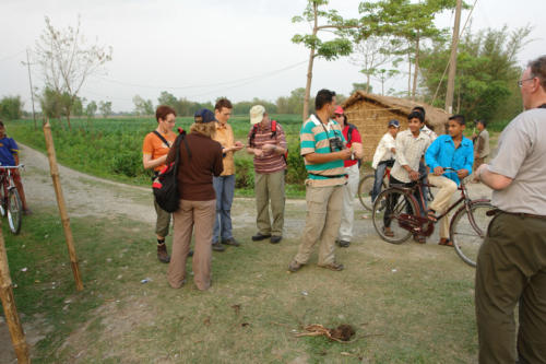 Village walk with the expert guides at Koshi Tappu Wildlife Camp
