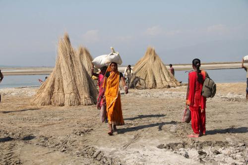 Village walk with the expert guides at Koshi Tappu Wildlife Camp