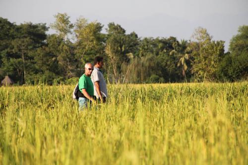 Village walk with the expert guides at Koshi Tappu Wildlife Camp