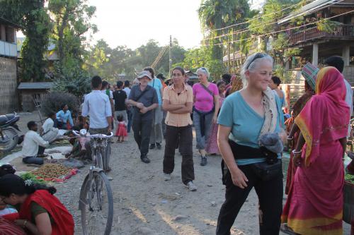 Village walk with the expert guides at Koshi Tappu Wildlife Camp