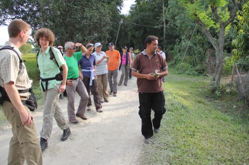 Village walk with the expert guides at Koshi Tappu Wildlife Camp